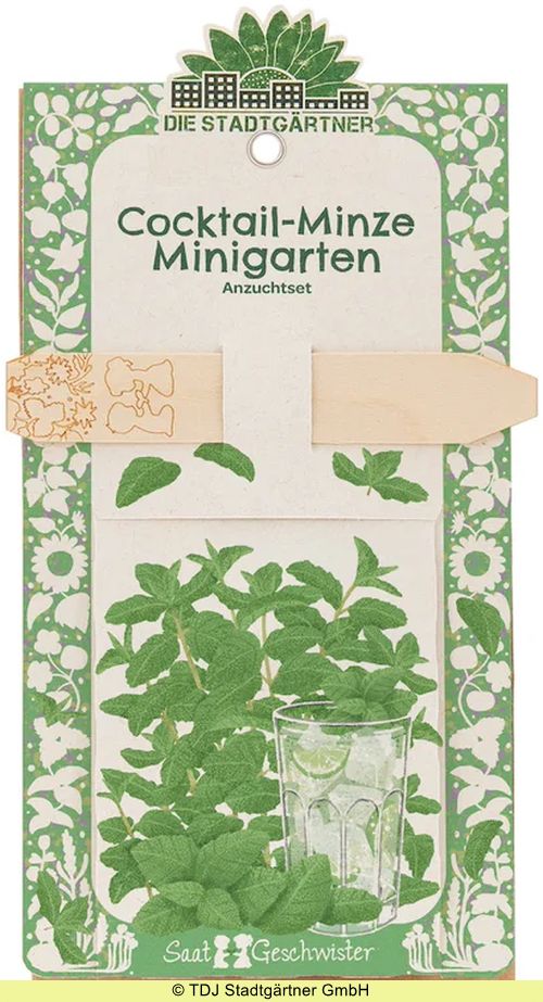 Minigarten Cocktail Minze - Anzuchtset (Saatgut)