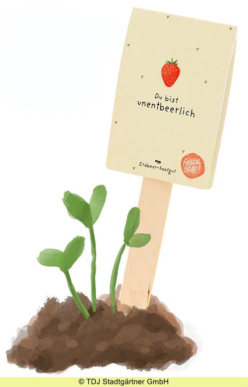 Saatgruß 'Du bist unentbeerlich'